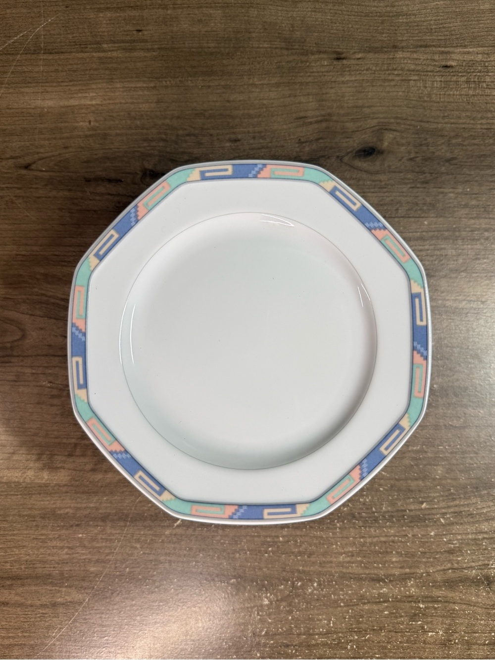 (4) Christopher Stuart Southwest Y0002 Fine China Salad Desert Bread Plate 8”